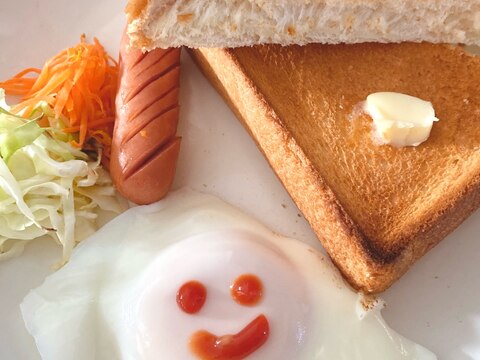 にっこりニコちゃん目玉焼きの作り方